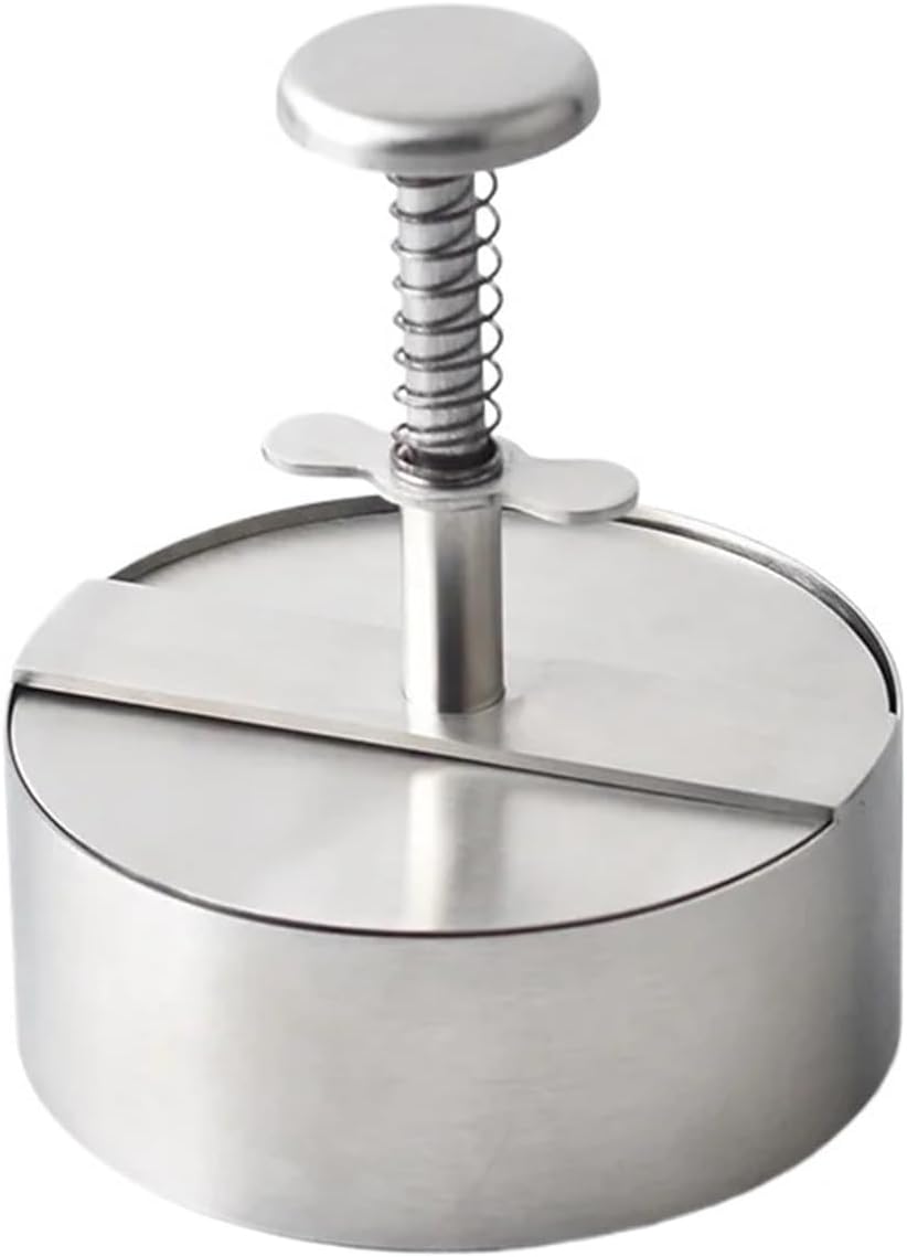 80MM 89MM 101MM 114MM 140MM Press 304 Stainless Steel Manual Press Tool Grill Maker Mould (Color : 80MM)