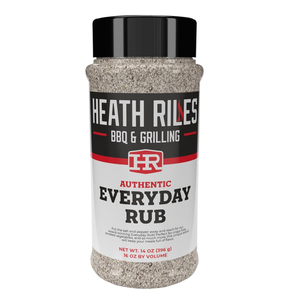 Heath Riles Cajun Seasoning Rub, Cajun-Creole, Louisiana Inspired Cajun Spice & Heat, Champion Pitmaster Recipe, 2 lb./32 oz.