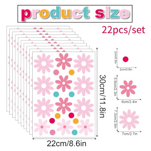 220 piezas de vinilos decorativos Daisy en sheets miniatura 2