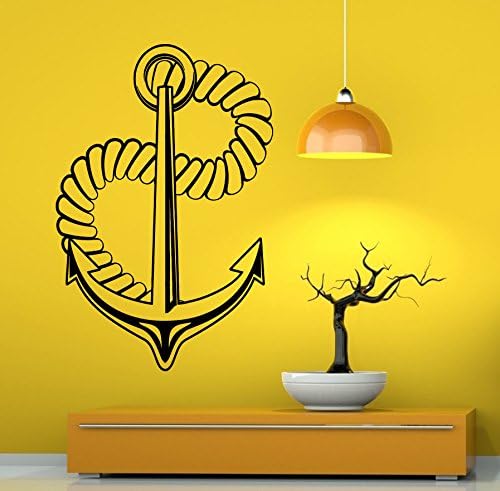 Nautical Anchor Wall Vinyl Decal Art Design Modern Interior Bathroom ...