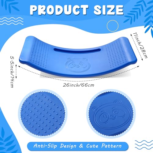Motionchic GEI-MOTIONCHIC-0301 2 Pack Teeter Totter Toys Kids Curved Wobble Plastic Balance Board Non Slip Balance Board Toy Wobble Disk thumb #1