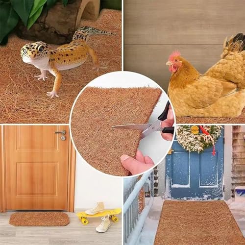Roczential 10 Pack Chicken Nesting Pads 13"x13",Natural Coconut Palm Hens Nest Bedding Mats,Multifunctional Chicken Nesting Box Liners for Hen Laying Eggs by Roczential - Image 5