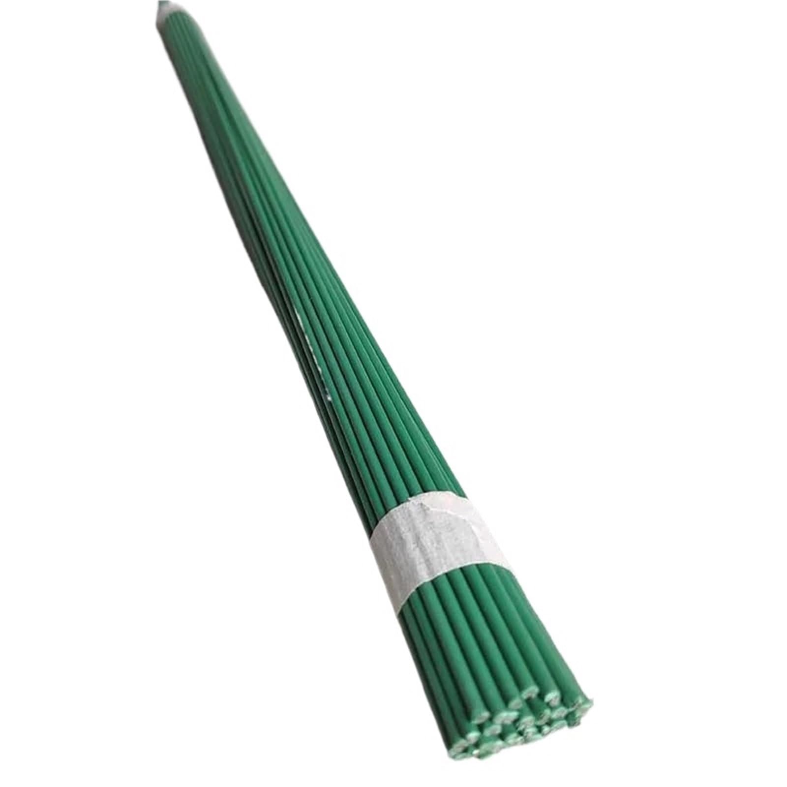 Yilwpv Color 2 100Pcs Artificial Plastic Clad Iron Flower Stem