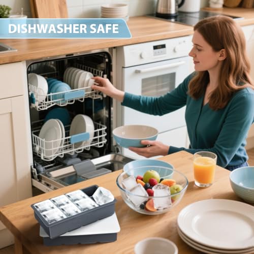 Silicone Ice Cube Trays with Lids - Set of 2, BPA Free - Image 6