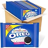 OREO Birthday Cake Chocolate Sandwich Cookies, 12 - 17 oz Family Size packages