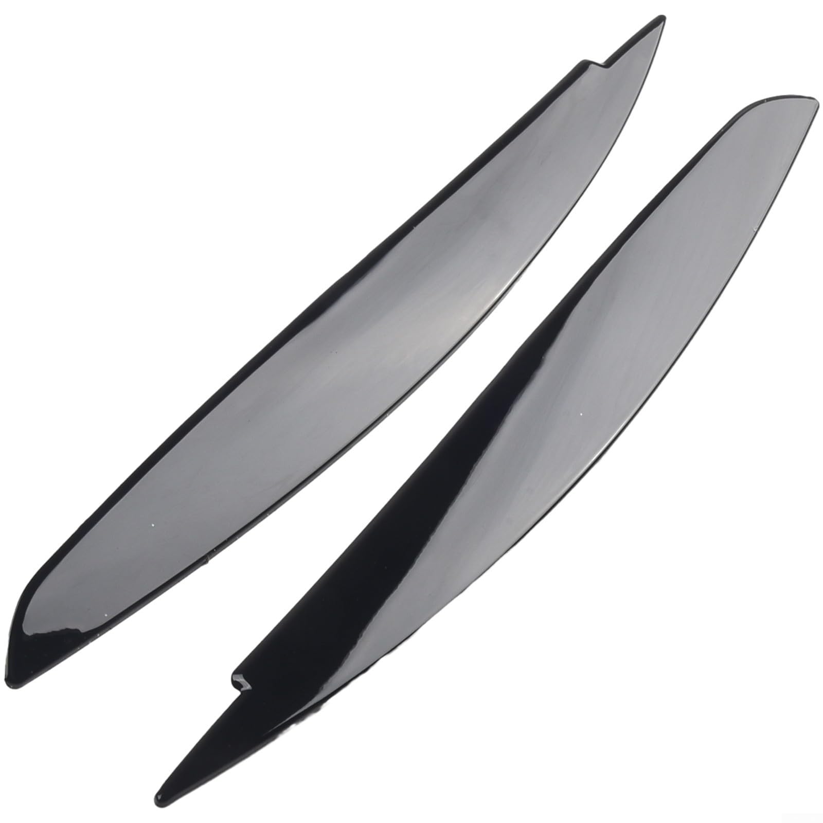 2 piezas Cejas para BMW Serie 1 E87 E88 E81 E82 2008-2013 faro delantero cejas párpado cubierta cubierta cubierta adhesivo coche accesorios pestañas negro