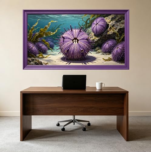 Oursin marin déco murale 3D autoadhésive amovible grand format - 4