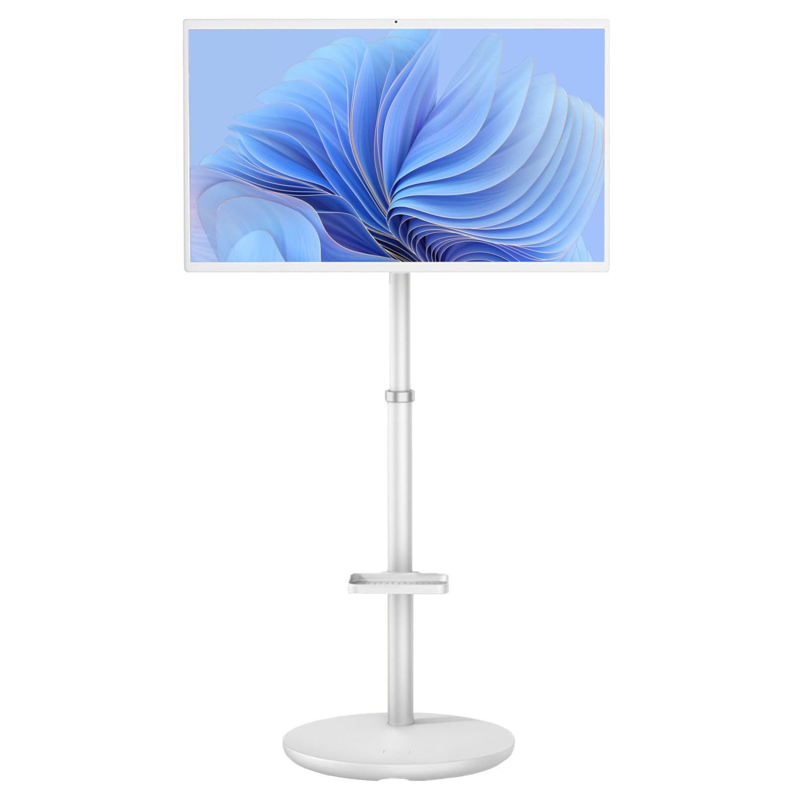 TV Touchscreen - TV Portatile IPS FHD da 32 Pollici, Ruote a 360°, Supporto Regolabile in Altezza, Ideale per Cucinare, Allenarsi e videoconferenze