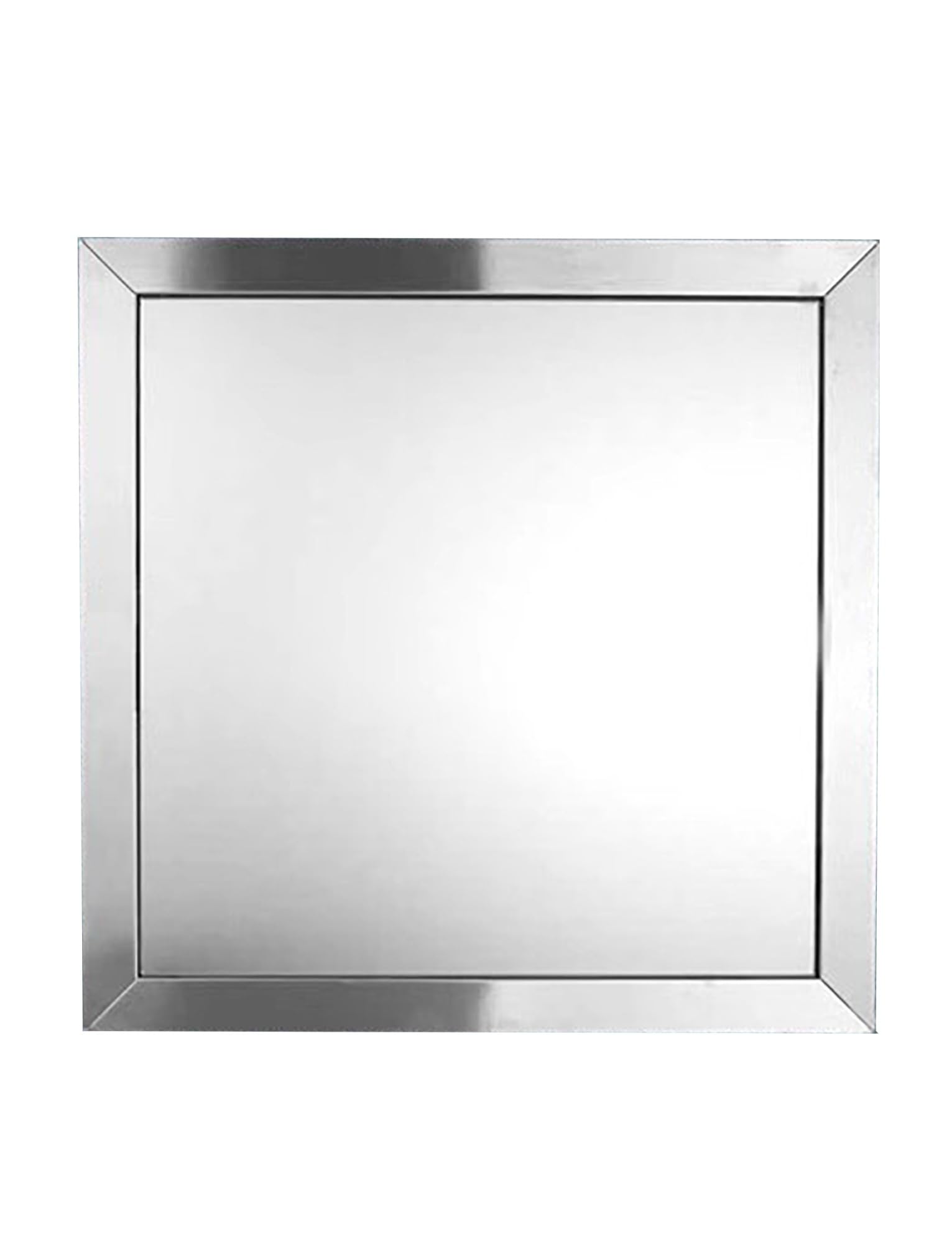 Heavy Duty Stainless Steel Access Panel for Plumbing & Electrical | Touch Latch Hidden Door Cover Plate (Custom Sizes) – Bathroom, Kitchen, Laundry, Outdoor Wall Mount(Press,100x100mm/3.9x3.9in)