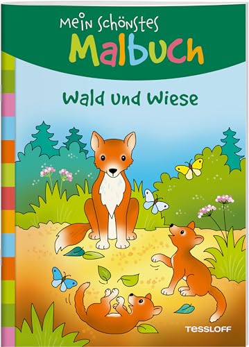Mein schönstes Malbuch. Wald und Wiese: Malen für Kinder ab 5 Jahren (Malbücher und -blöcke)