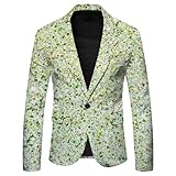 Blue Tweed Suit Sequins Slim Fit Electric Blue Sport Coat Discount Valentine's Day Shiny Lapel Men's Suit Jackets Forest Green Blazer Men