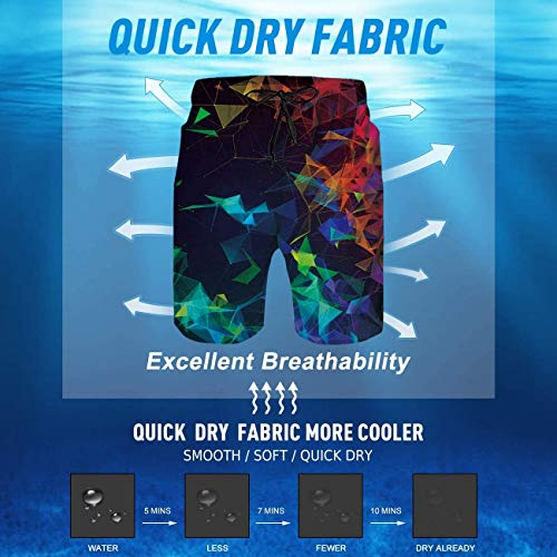YPTBST Mens Swim Trunks Quick Dry Beach Board Shorts with Mesh Lining Swimwear Bathing Suits3