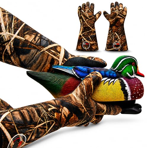 Insulated Camouflage Decoy Gloves — Waterproof/Cold Weather