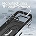 FLOLAB Surtect Tri-Fusion Magnetic for iPhone 17 Pro Case Protective Slim Design Magsafe Compatible Military Grade - Full Black Translucent