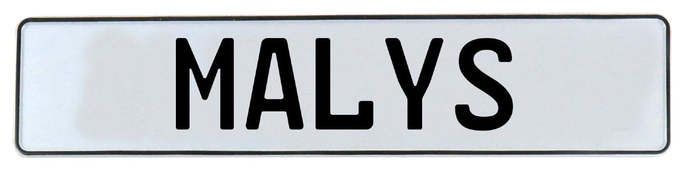 Vintage Parts 709620 Wall Art (White Stamped Aluminum Street Sign Mancave Malys)