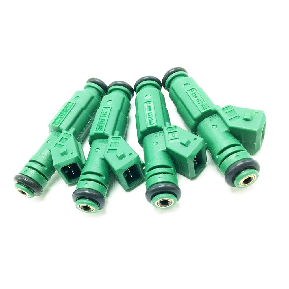 Riloer 4 inyectores de combustible, 0280150558 0280155968 028015612, para V-W para A-udi para Fo-rd D-odge para B-M-W 1,8 T T-urb-o 2.3L
