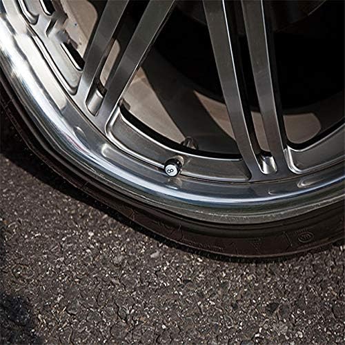 Miniatura 5 de Tapas de válvula de neumático de rueda de coche, tapas de aire para neumáticos de bicicleta, color negro, 8 bolas, a prueba de fugas, tapas de