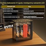 Akumulatorki AA litowe z ładowarką,8 sztuk,3600 mWh akumulatorków Li-ion 1,5 V do Blink Outdoor Camera,akumulatory Double A o wysokiej pojemności, rechargeable AA batteries