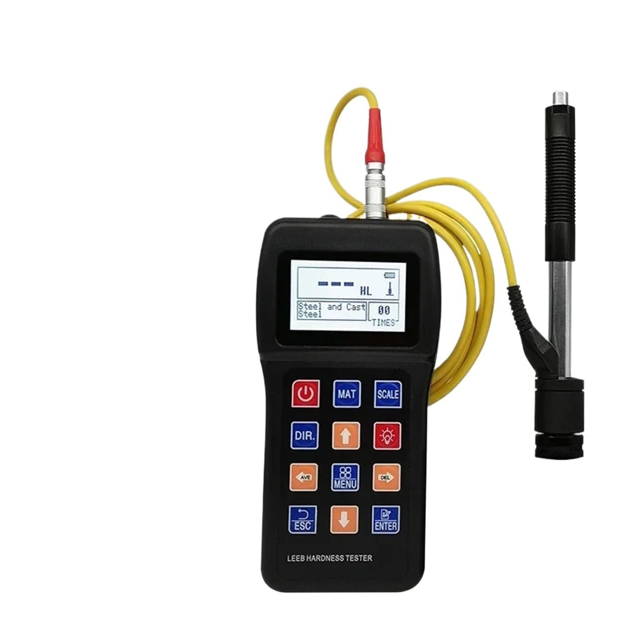 Mthckxjbsuz A Hardness Tester, Professional Portable Digital Leeb Hardness Tester For Metal Stainless Steel Copper Luminum Hl Hb Hrb Hrc Hr
