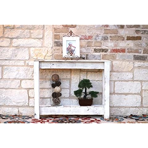 Doug and Cristy Designs White Rustic Entry Way Table 36" L Cover