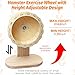 kathson Wooden Hamster Exercise Wheel 6.3 in Silent Spinning Running Wheels with Stand for Hamsters, Gerbils, Mice and Other Small Pets