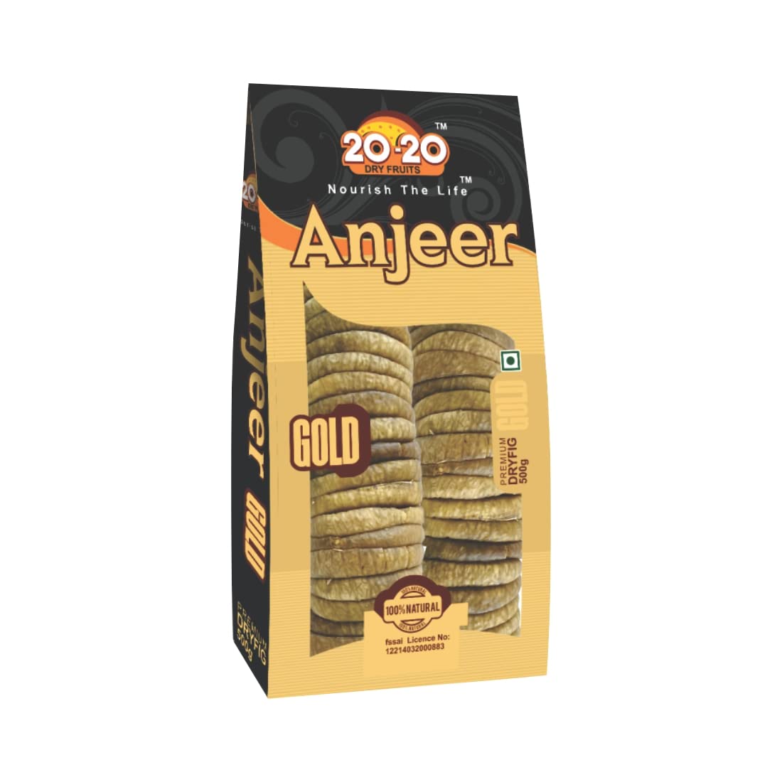 20-20 Dry Fruits Gold Anjeer Dried Figs Dry Fruit - 500 gm, Dried Figs (B09PG1387W) Amazon Price History, Amazon Price Tracker