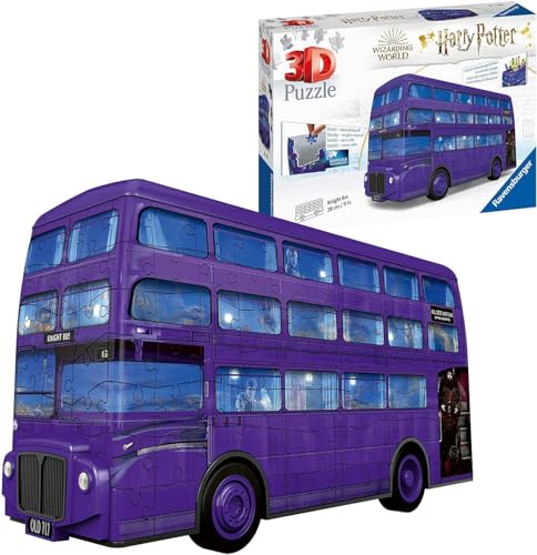 Ravensburger 3D Puzzle 11158 - Knight Bus Harry Potter - Der Fahrende Ritter als 3D Puzzle Fahrzeug - ab 8 Jahren