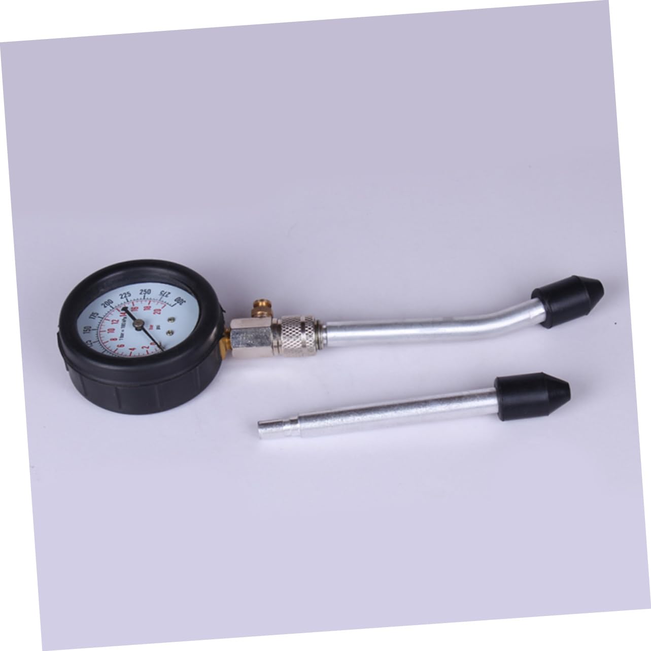PRETYZOOM Tester Compressione Cilindri Per Auto Veicoli Rilevatore Perdite Cilindro Tabella Pressione Auto Manometro Adattatore Psi Bar Compatibile Benzina Motore