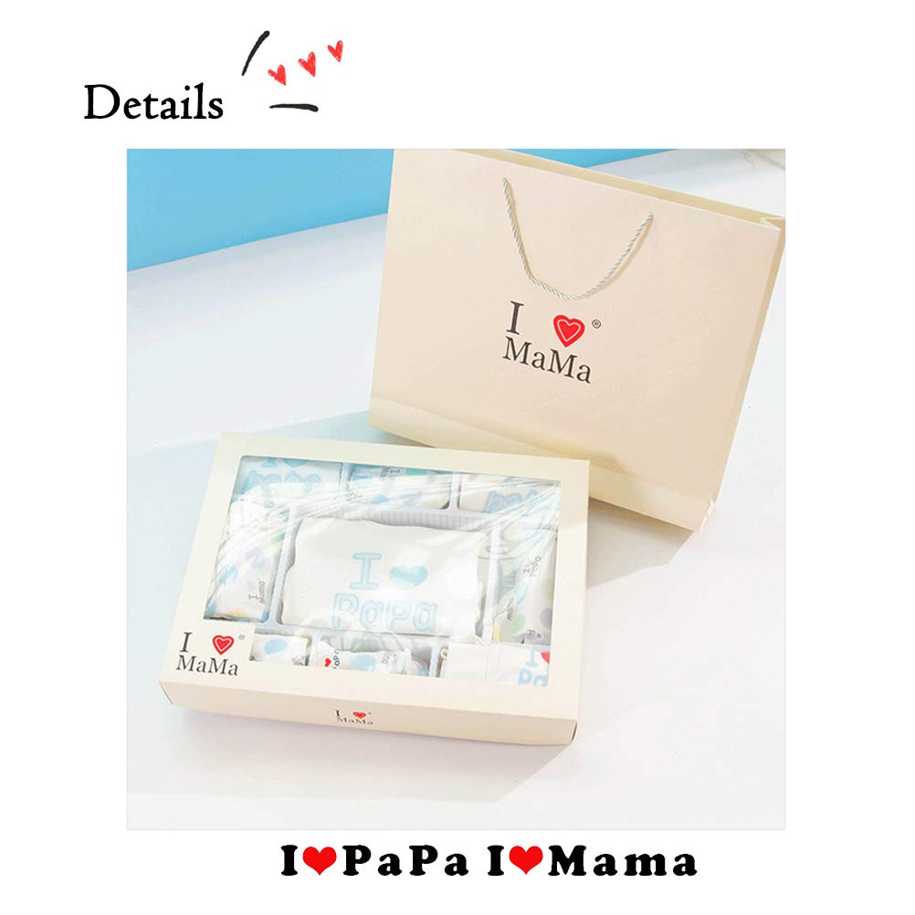Set Regalo da Prima Infanzia, Pagliaccetti da Neonato Confezione di 10 Pezzi