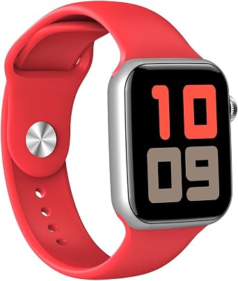 DCU TECNOLOGIC | Smartwatch Colorful | Reloj Inteligente Notificaciones  Apps y Llamadas | 8 Modos de Deporte | IP67 | 2 Correas en TPU Blanco +  Rojo : Amazon.es: Moda
