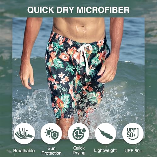 Image of Kanu Surf Men's Big Viper Extended Size Stripe Swim Trunk