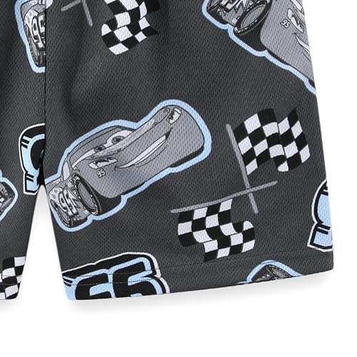 Image of Disney Cars Lightning McQueen Boys 2 Piece Short Sleeve T-Shirt and Shorts Set for Big Kids