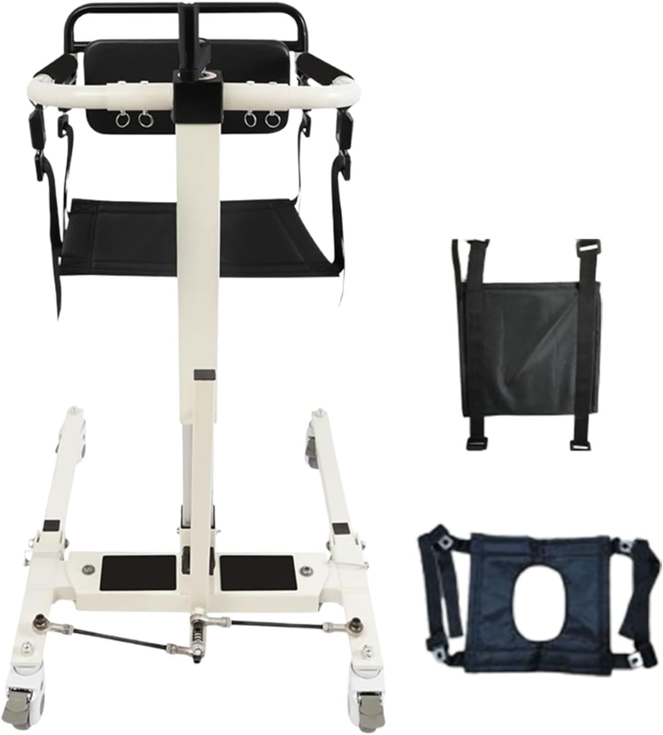 Silla de traslado de Pacientes, Elevador de Pacientes para Uso doméstico y en Coche, Silla de traslado para Personas Mayores, Altura y Anchura Ajustables, Capacidad de Carga 120 kg