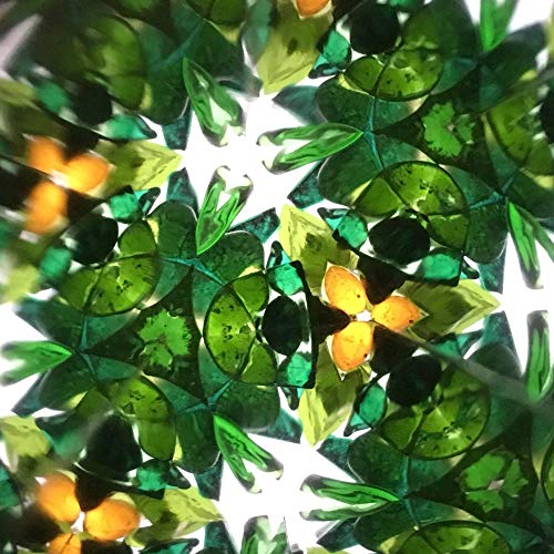 Kaleidoskop aus natürlichem Haselholz mit rohem, ausgewaschenem Strandglas