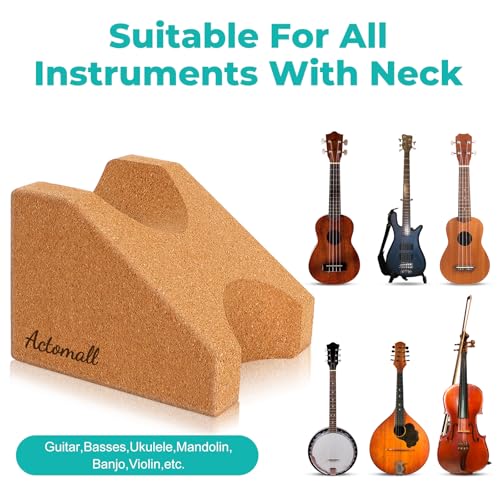 cork guitar neck rest guitar neck cradle support pillow guitar accessories for repair maintenance cleaning string instrument luthier tool 100 natural cork die-cast cut