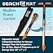 Beach Rat Fusion Anchor & Storage Case - 4ft Jet Ski Anchor/Boat Anchor for Shallow Water and Sandbar - High Strength Telescoping Aluminum Pole & Plastic Boat Accessory - Sand Bar Anchor Kit w/Bag