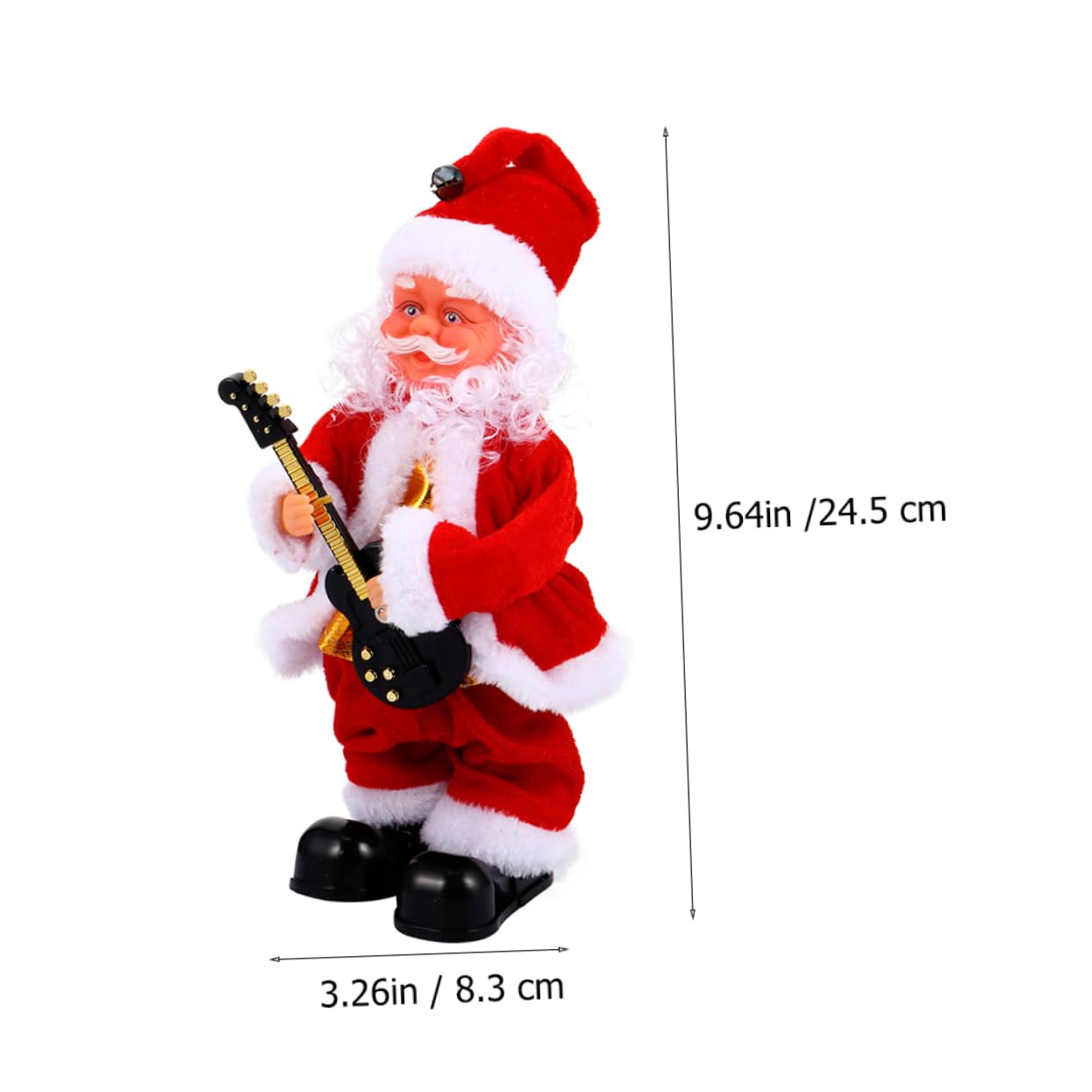 BESPORTBLE Muñeco Eléctrico de Santa Claus Sonoro para Navidad, Juguete Musical para Niños, Material Plástico y Tela, Adecuado para Adorno en Sala de Estar Varios Estilos