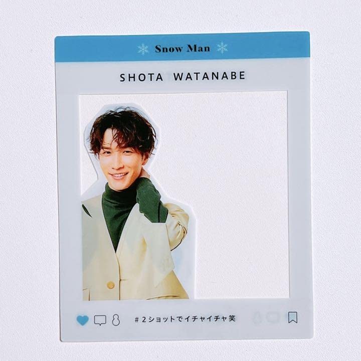 Amazon.co.jp: SnowMan 渡辺翔太 SNS風 リバーシブルクリアカード
