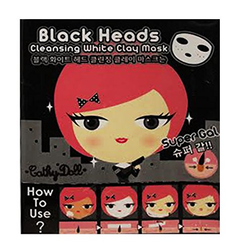 Karmart Cathy Doll Black Heads Remover Cleansing White Clay Mask (12 Packs of 5 Gms Each)