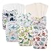 Babygoal Baby Adjustable Pocket Cloth Diaper Nappy 6pcs+ 6 Inserts 6fb02