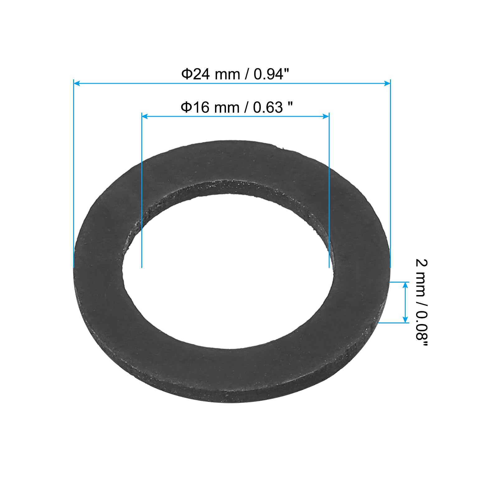 PATIKIL M16 Rubber Flat Washer - Image 2