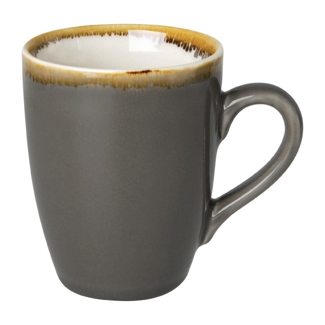 Olympia Kiln Mug Set Grey, 340ml (6 Pack) - Hot Drink, Coffee, Tea Mugs HC394, 12.7 ounces - Image 3
