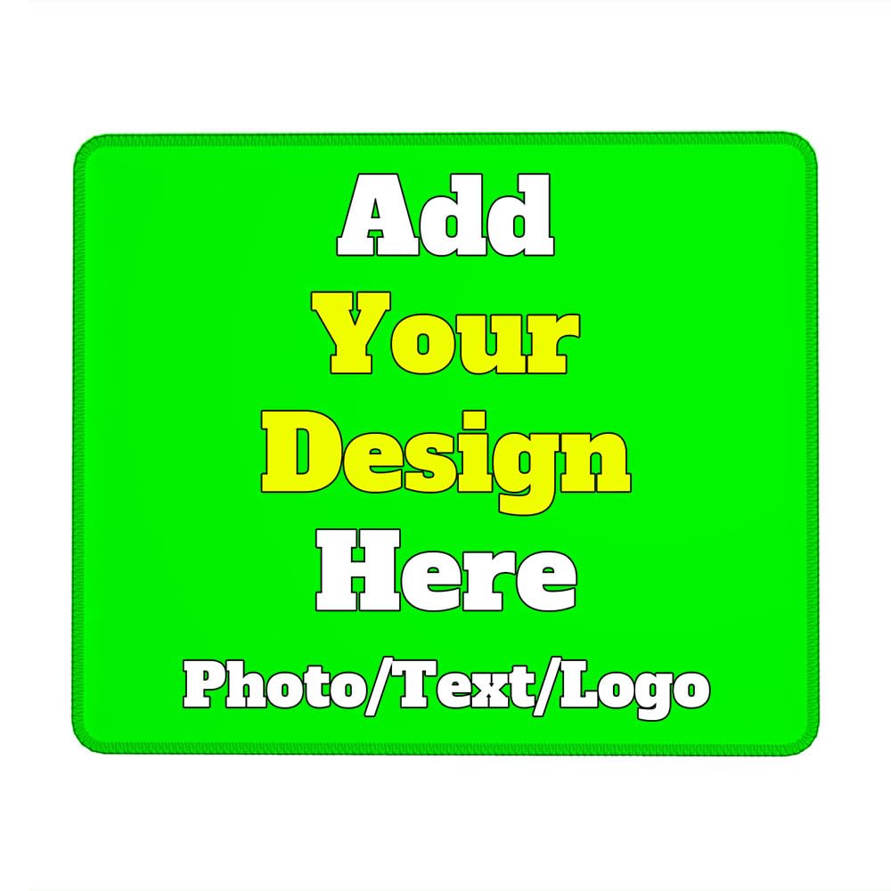 Jiposuhoe Customized Mousepad Personalized Mousemat with Photo Picture Name Logo Text Custom Game Mousepads for Office Home Desk Fathers Mothers
