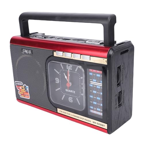 Radio retro portátil PUSOKEI con USB y ranura SD