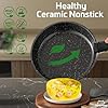 OzawaBear 26 Pcs Pots and Pans Set Non Stick, Ceramic Cookware Set Non Toxic with Detachable Handles, Healthy Induction Cookware Oven Safe RV Kitchen Set, PFAS PFOA & PTFE Free, Black #2