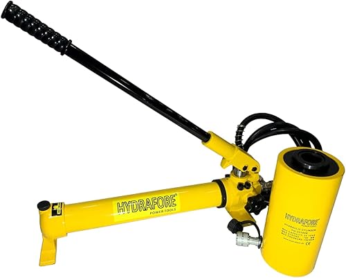 Miniatura 2 de Bomba de mano hidráulica con cilindro hueco de un solo efecto (30tons 4") (B-700+YG-30100K)