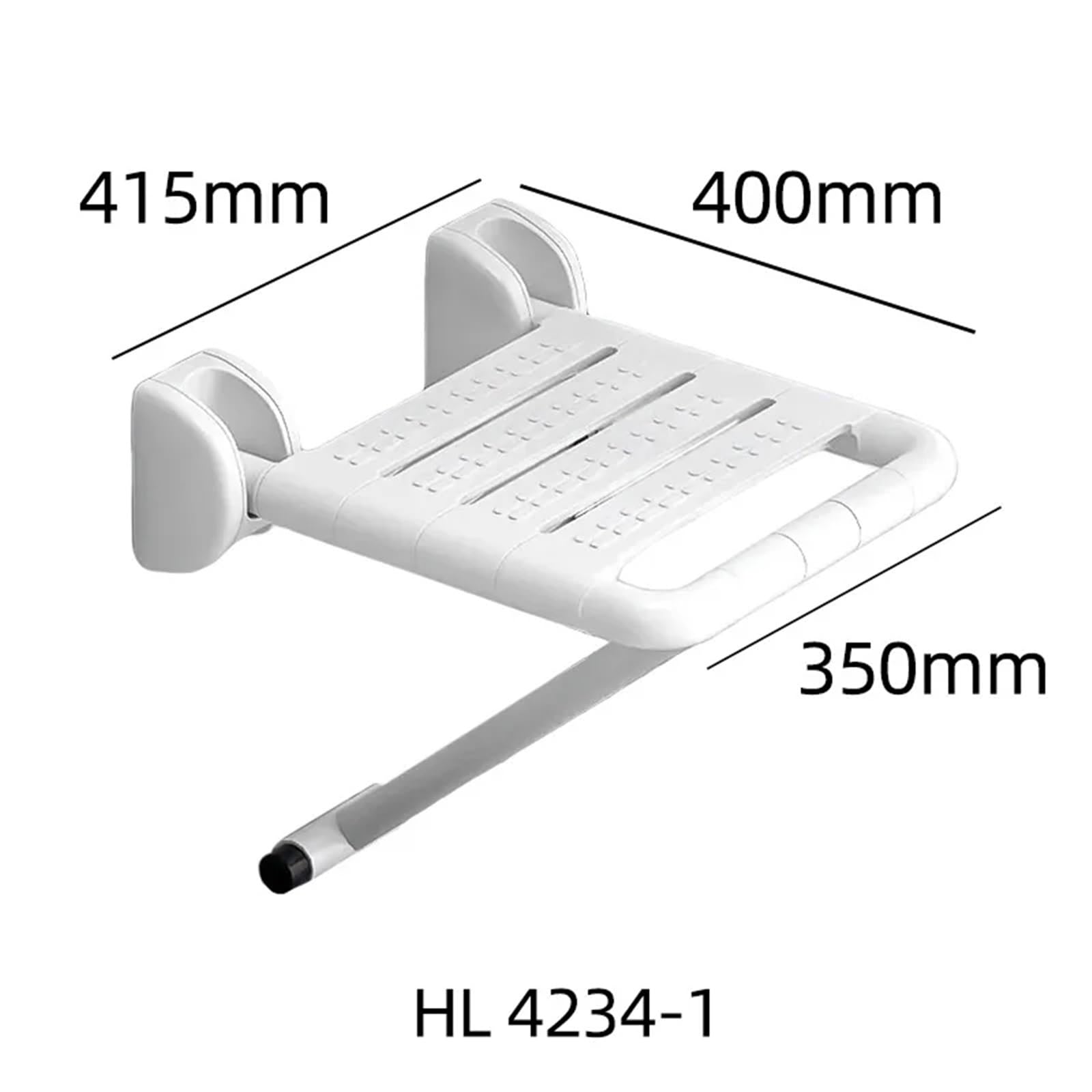 Silla y Taburete de Ducha Pared Antideslizantes Plegables Acero Inoxidable for Seguridad Personas Mayores en el baño para Personas Mayores(White)