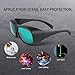 LaserPair Blocking Red Laser Glasses, LED Red Light Therapy Safety Glasses 620-700nm Ruby Laser Safety Glasses for Laser Hair Removal 620nm,635nm, 650nm, 660nm,694nm