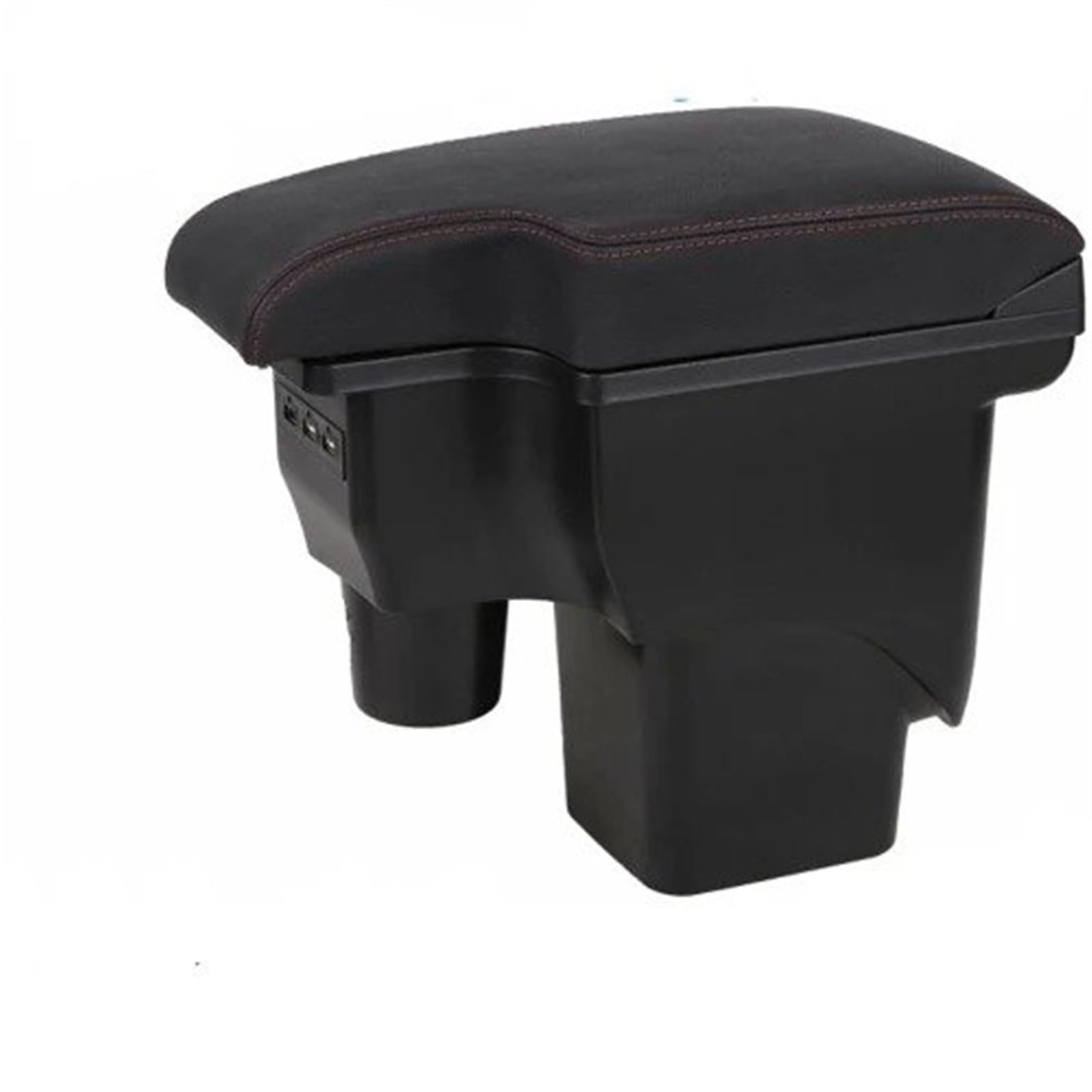 AWGNTQQ Car Armrests For Focus 2 Mk2 2004-2016 Armrest Central Store Content Storage Box(Black red line)