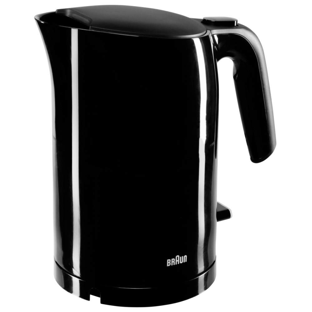 Braun WK 3110 BK Wasserkocher | Füllmenge 1,7 l | 3.000 Watt | Schnellkochsystem | Herausnehmbarer Anti-Kalk-Filter | Große Wasserstandsanzeige | BPA Frei | Schwarz